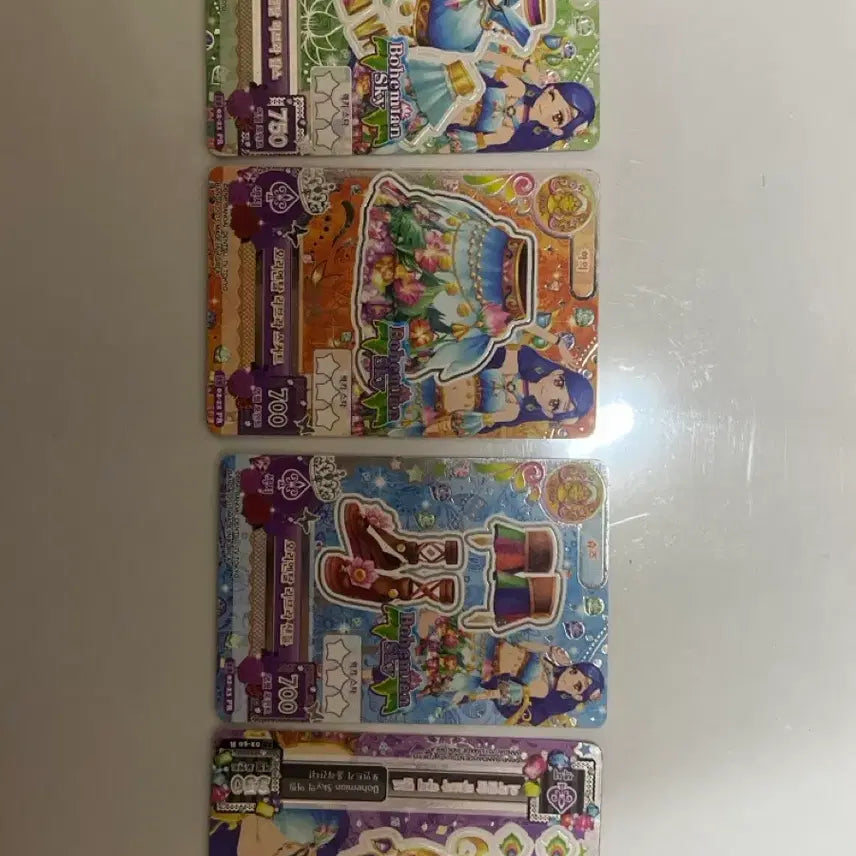 [BUNJANG] Aikatsu! Yume &amp; Sola Premium School Look Set / 아이엠스타 카드 연두 소라 프리미엄 스쿨룩