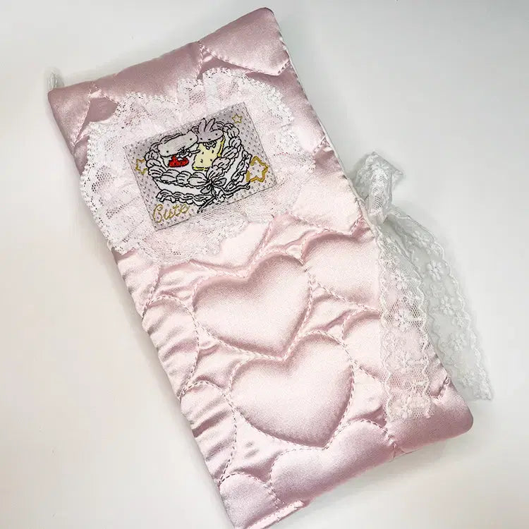 [BUNJANG] E.H Yummy Dessert Handy Diary Cover with Lace Decoration / [E.H] 야미 디저트 핸디 다이어리 커버