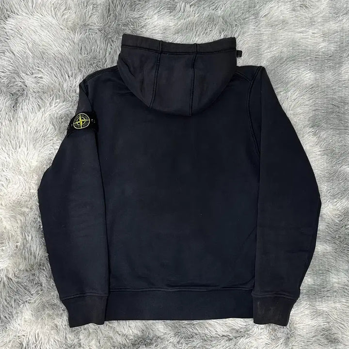 [BUNJANG] Stone Island Navy Cotton Fleece Hoodie / [21년식/정품] 스톤아일랜드 네이비 후드티