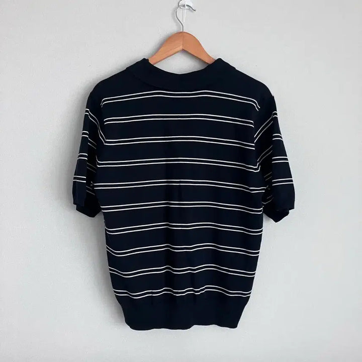 [SOLD OUT] 탑텐 여성 수피마코튼 폴로 반팔 니트 네이비