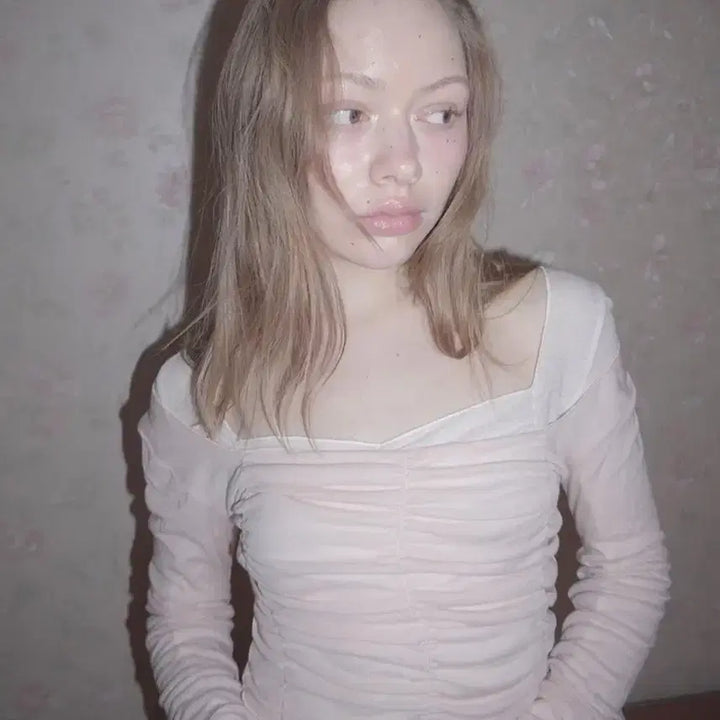 [BUNJANG] Tanger Drape Top Shirring Top Baby Pink Balletcore / 탠저 Tanger 드레이프탑 셔링탑 베이비핑크 발레코어
