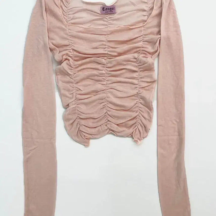 [BUNJANG] Tanger Drape Top Shirring Top Baby Pink Balletcore / 탠저 Tanger 드레이프탑 셔링탑 베이비핑크 발레코어
