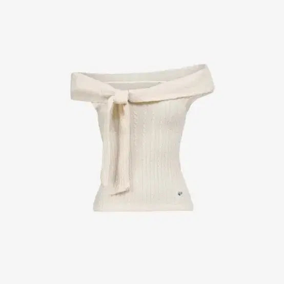 [BUNJANG] Cana Off-Shoulder Knit Ivory / 포어링 차나 오프숄더 니트 아이보리