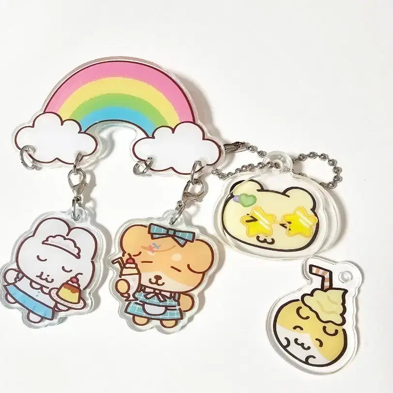 [BUNJANG] Hihi Club Madeby Collaboration Acrylic Keyring Bundle Set / 일괄)히히클럽 메이드바이 콜라보 아크릴 키링