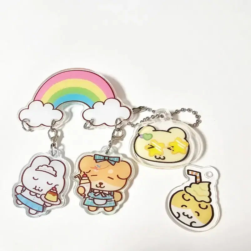 [BUNJANG] Hihi Club Madeby Collaboration Acrylic Keyring Bundle Set / 일괄)히히클럽 메이드바이 콜라보 아크릴 키링