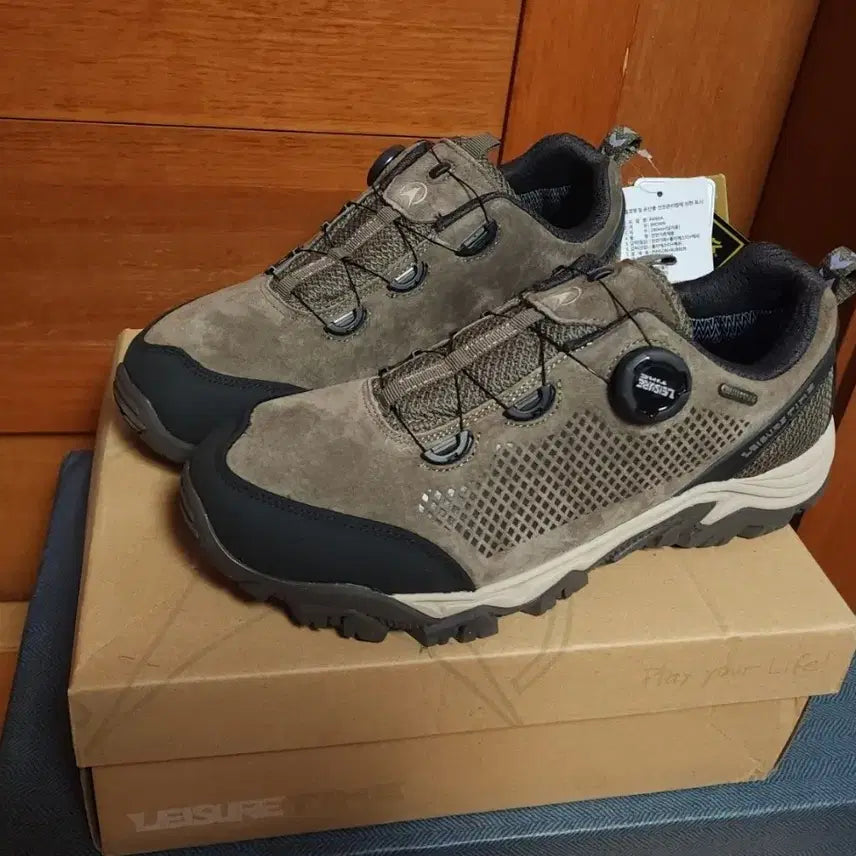 [BUNJANG] Leisuretime 280mm Genuine Leather Hiking Trekking Shoes / 다이얼  280 소가죽 등산화 트레킹화 레저타임 트렉스타
