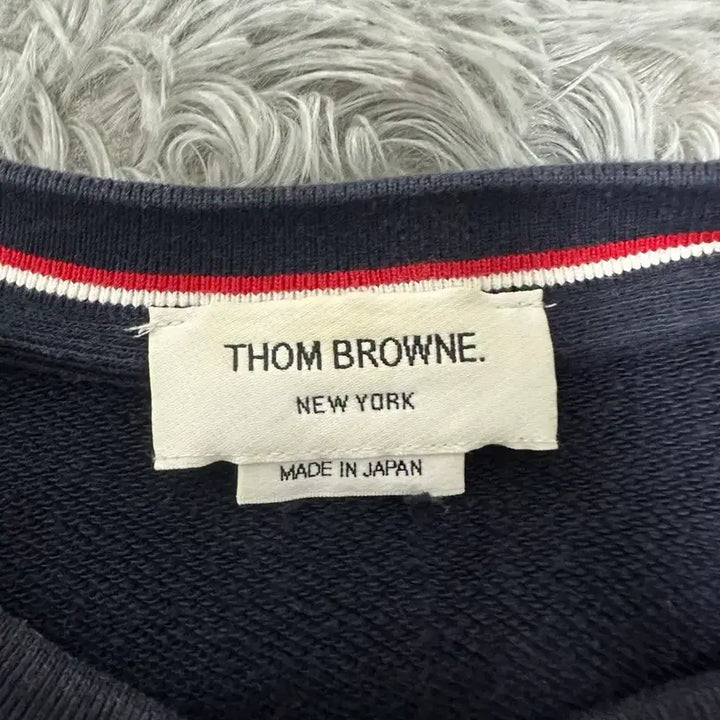 [BUNJANG] Thom Browne Engineered Diagonal Sweatshirt Navy / [A급/정품] 톰브라운 네이비 사선 맨투맨