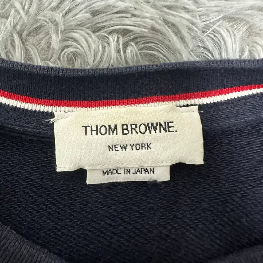 [BUNJANG] Thom Browne Engineered Diagonal Sweatshirt Navy / [A급/정품] 톰브라운 네이비 사선 맨투맨
