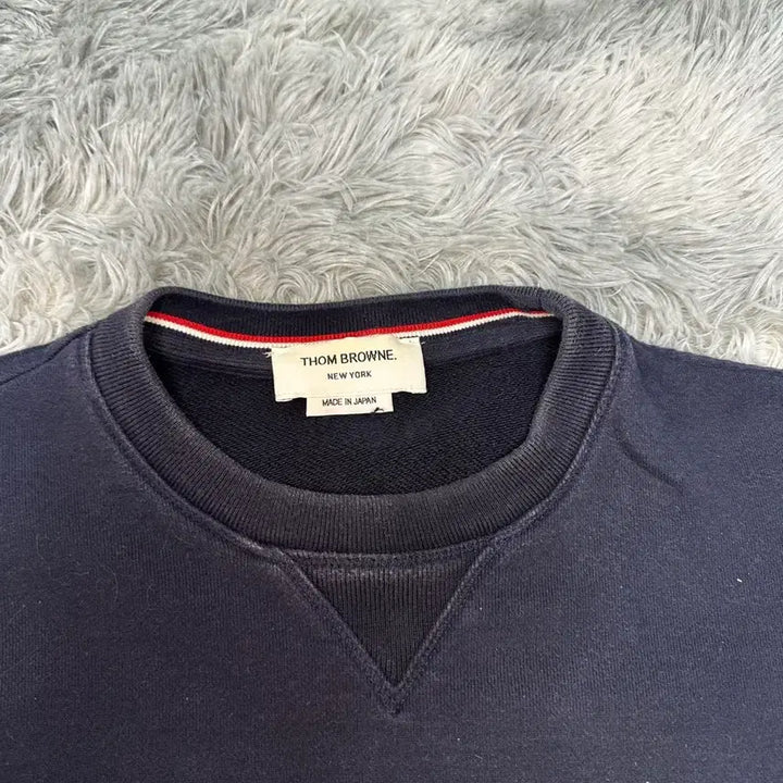[BUNJANG] Thom Browne Engineered Diagonal Sweatshirt Navy / [A급/정품] 톰브라운 네이비 사선 맨투맨