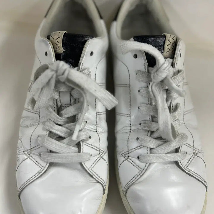 [BUNJANG] Visvim Foley Folk White Black Leather Sneakers / 비즈빔 visvim Foley Folk 화이트 블랙 9