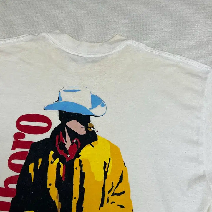 [BUNJANG] Marlboro Cowboy Big Logo T-shirt / 90s 빈티지 말보로 카우보이 빅로고 티셔츠 L사이즈