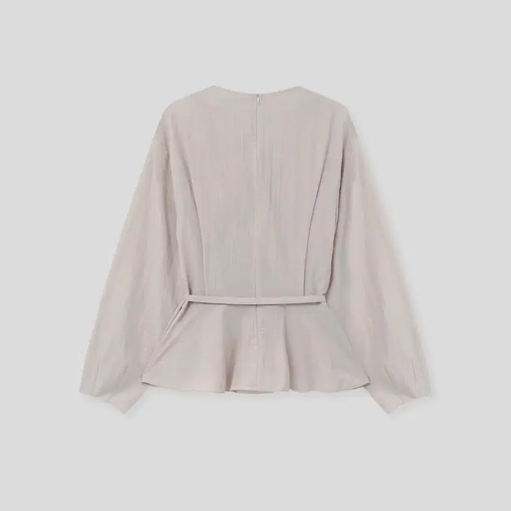 [BUNJANG] Elojo Oberon Flare Blouse Mauve Pink S / 엘로주 오베론 블라우스 모브핑크 S
