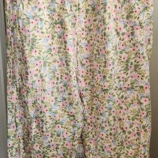 [BUNJANG] Floral Pattern Banding Pants / 꽃무늬 밴딩 바지