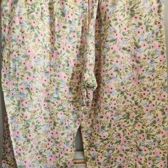 [BUNJANG] Floral Pattern Banding Pants / 꽃무늬 밴딩 바지