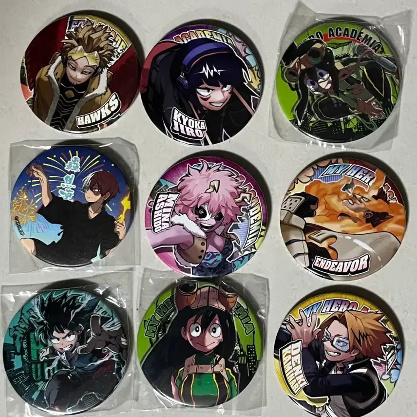 [BUNJANG] My Hero Academia Big Can Badge Bundle Set / 나히아 히로아카 빅 캔뱃지 일괄