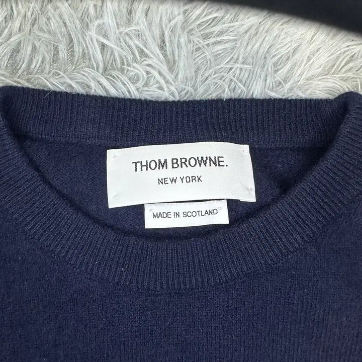 [BUNJANG] Thom Browne Cashmere Crewneck Knit Sweater / [A+/신형] 톰브라운 캐시미어 니트