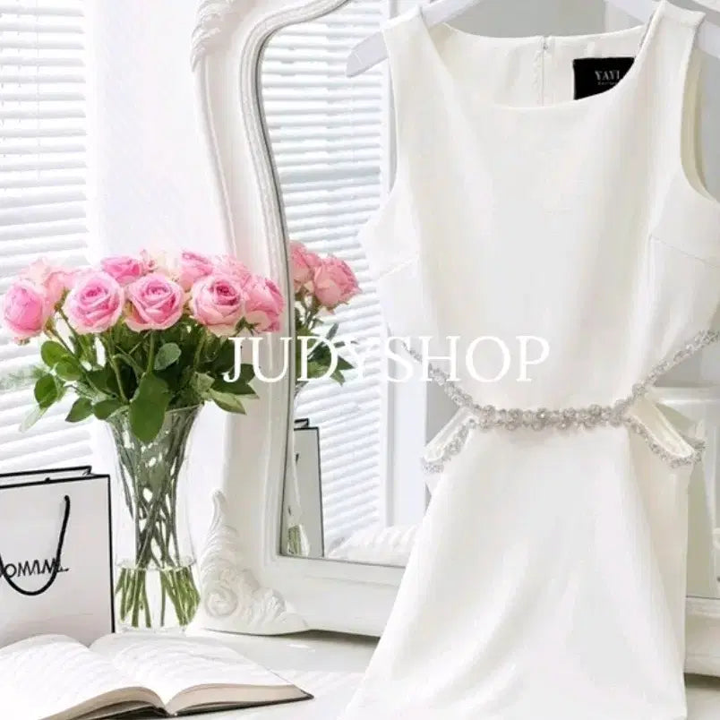 [BUNJANG] Imported Dress Cubic Embellished Dress / 수입의류 큐빅원피스(8.8) 홀복드오브