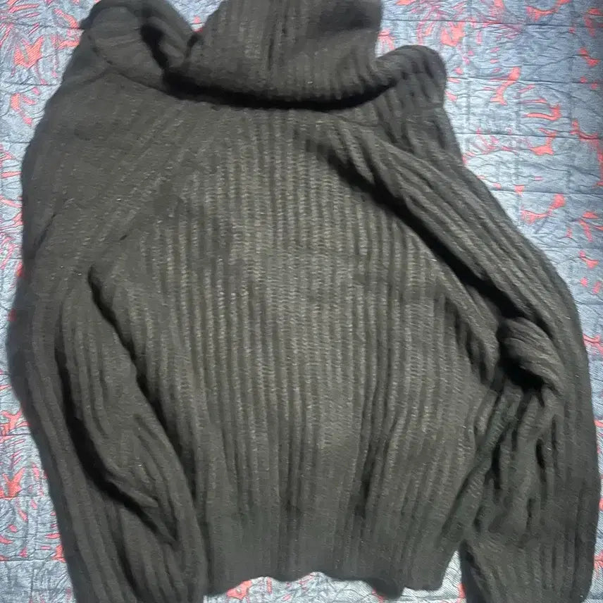 [BUNJANG] Mason Wool Ribbed Knit Hoodie Navy / 메이슨 울 골지 후드 집업 네이비