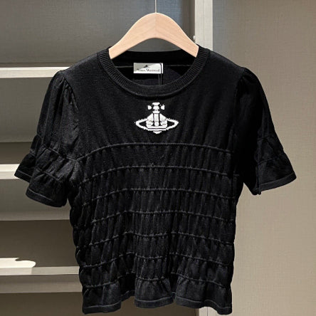 [BUNJANG] Vivienne Westwood Small Logo Summer T-Shirt / 비비안웨스트우드  반발티  블랙  핑크 스몰로고 여름 여성