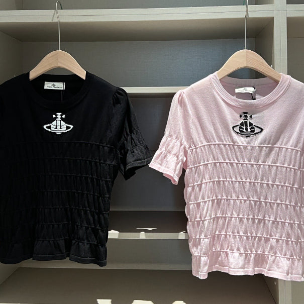 [BUNJANG] Vivienne Westwood Small Logo Summer T-Shirt / 비비안웨스트우드  반발티  블랙  핑크 스몰로고 여름 여성