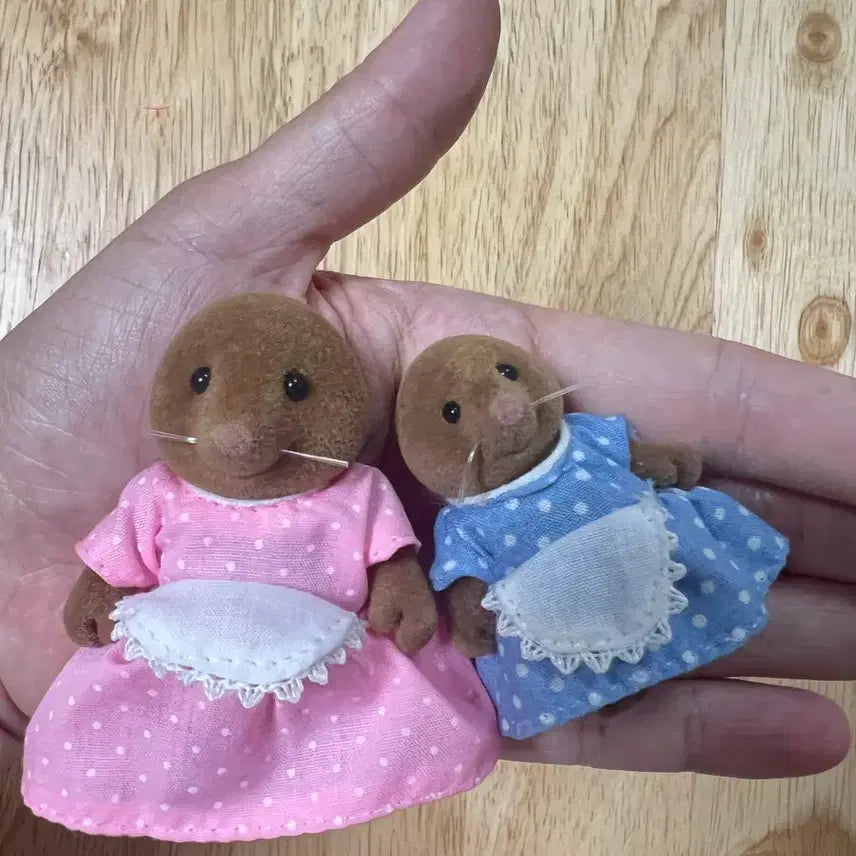[BUNJANG] Sylvanian Families Old Mole Mother and Daughter Set / 실바니안 올드 두더지 모녀