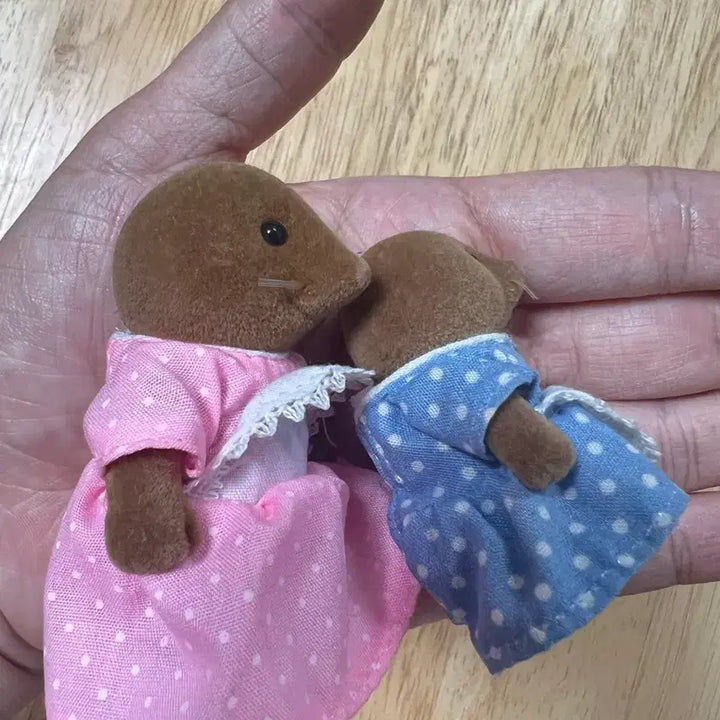 [BUNJANG] Sylvanian Families Old Mole Mother and Daughter Set / 실바니안 올드 두더지 모녀