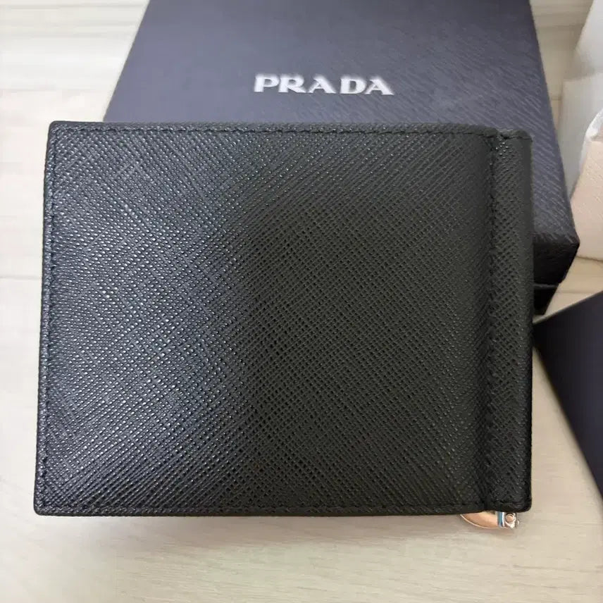 [BUNJANG] Prada Saffiano Money Clip Wallet / 프라다 사피아노 머니클립 지갑 풀박스
