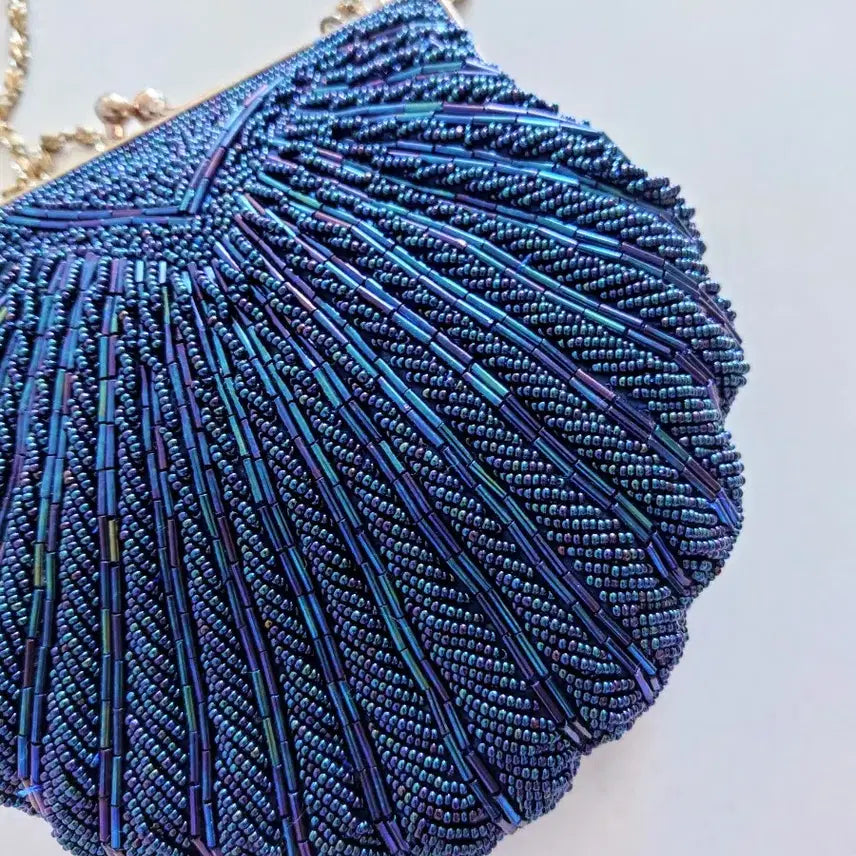 [BUNJANG] Handmade Shell Design Chain Bag / 핸드메이드  비즈 쉘 디자인 체인백