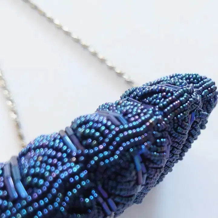 [BUNJANG] Handmade Shell Design Chain Bag / 핸드메이드  비즈 쉘 디자인 체인백