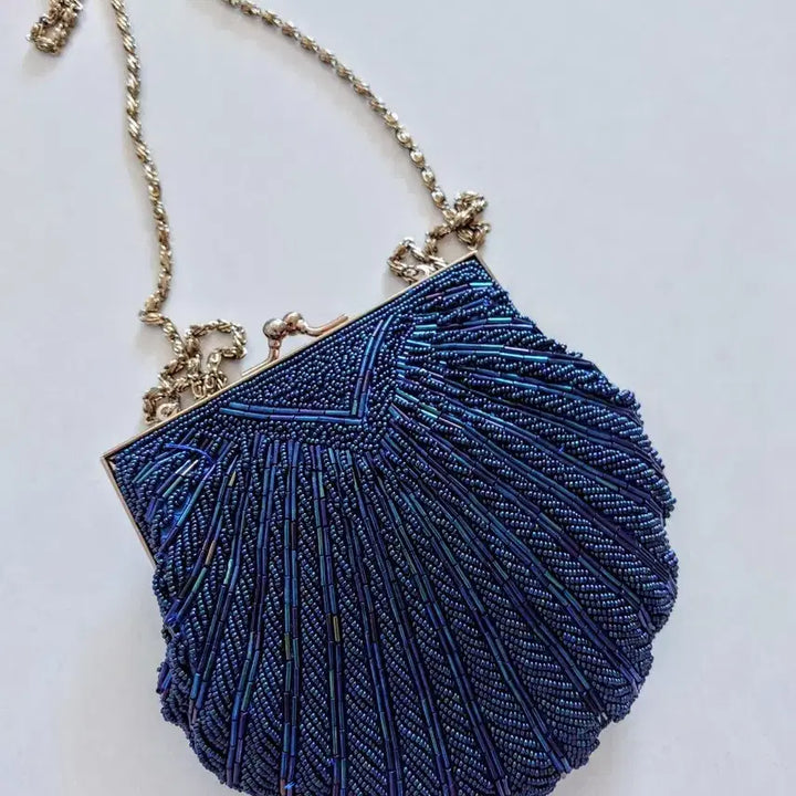 [BUNJANG] Handmade Shell Design Chain Bag / 핸드메이드  비즈 쉘 디자인 체인백
