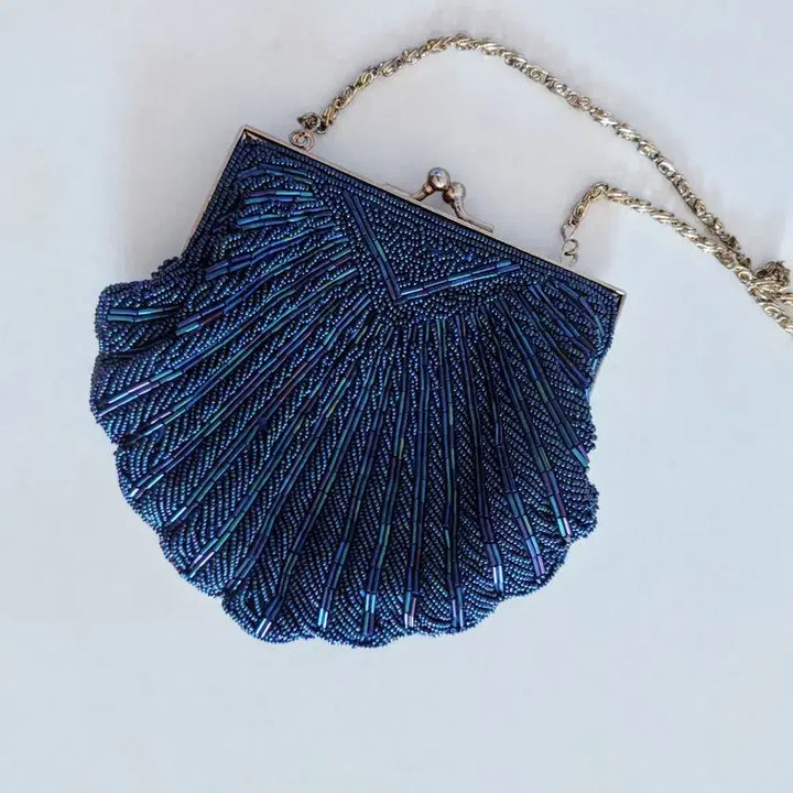 [BUNJANG] Handmade Shell Design Chain Bag / 핸드메이드  비즈 쉘 디자인 체인백