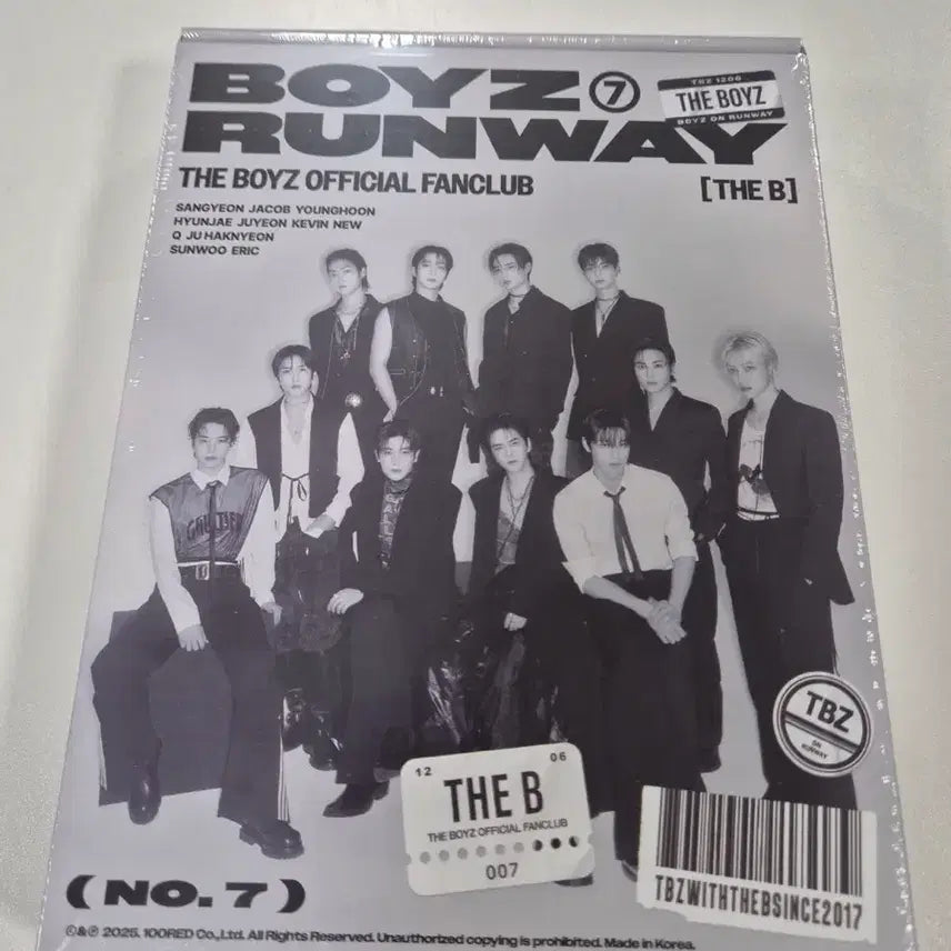 [BUNJANG] The Boyz The B 7th Fanclub Kit / 더보이즈 런웨이 7기 팬클럽 [THE B]