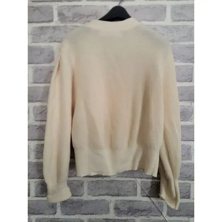 [BUNJANG] 8seconds Ivory Puff Sleeve Cardigan M / 에잇세컨즈 아이보리 퍼프소매 가디건 M/알뜰한여우
