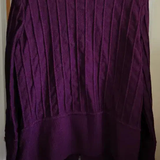 [BUNJANG] Purple Knit Cardigan / 퍼플 니트 가디건