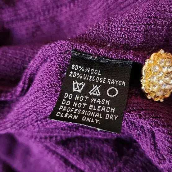 [BUNJANG] Purple Knit Cardigan / 퍼플 니트 가디건