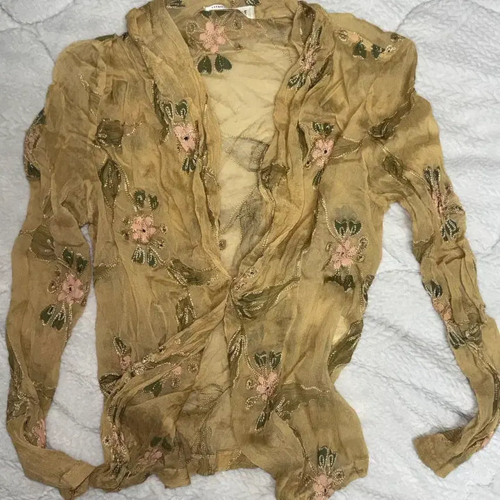 [BUNJANG] Vintage Oriental Fairy Layered Shirt / 빈티지 오리엔탈 페어리 레이어드 셔츠