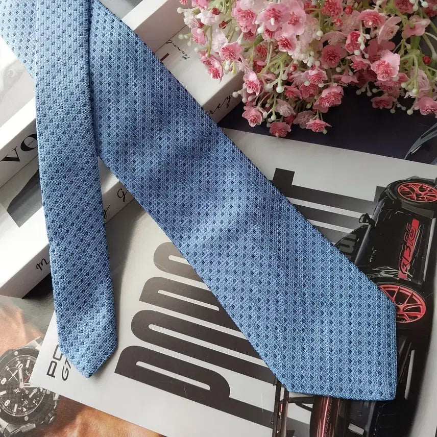 [BUNJANG] 브룩스 브라더스 블루 도트 패턴 넥타이 8.3cm A+등급 K2573 / 브룩스 브라더스 블루 도트 패턴 넥타이 8.3cm A+등급 K2573