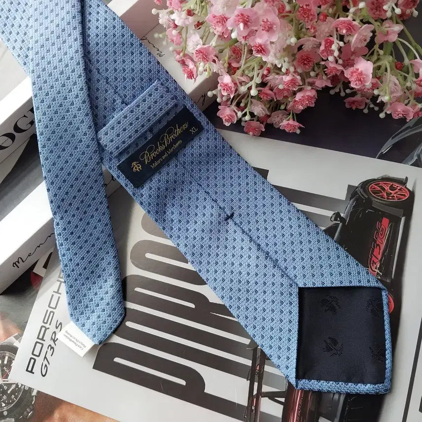 [BUNJANG] 브룩스 브라더스 블루 도트 패턴 넥타이 8.3cm A+등급 K2573 / 브룩스 브라더스 블루 도트 패턴 넥타이 8.3cm A+등급 K2573