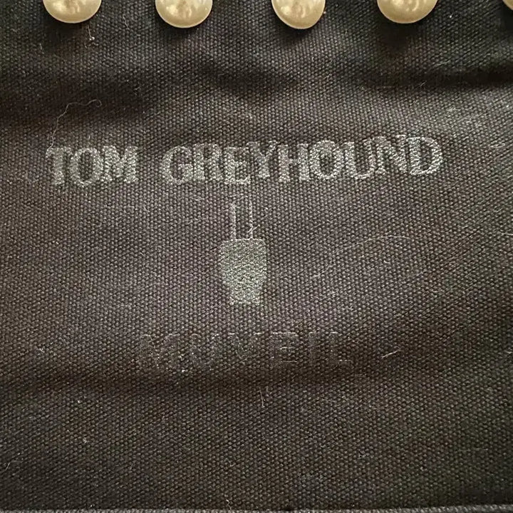[BUNJANG] Thom Browne Mini Black Denim Tote Bag with Pearl Embellishment / 톰그레이하운드 미니 블랙 데님토트백 + 진주 장식