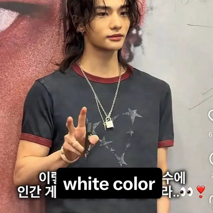[BUNJANG] Guess Hyunjin Star Tee / 한정상품 / 스트레이키즈 현진 게스 별티 정가이하 양도