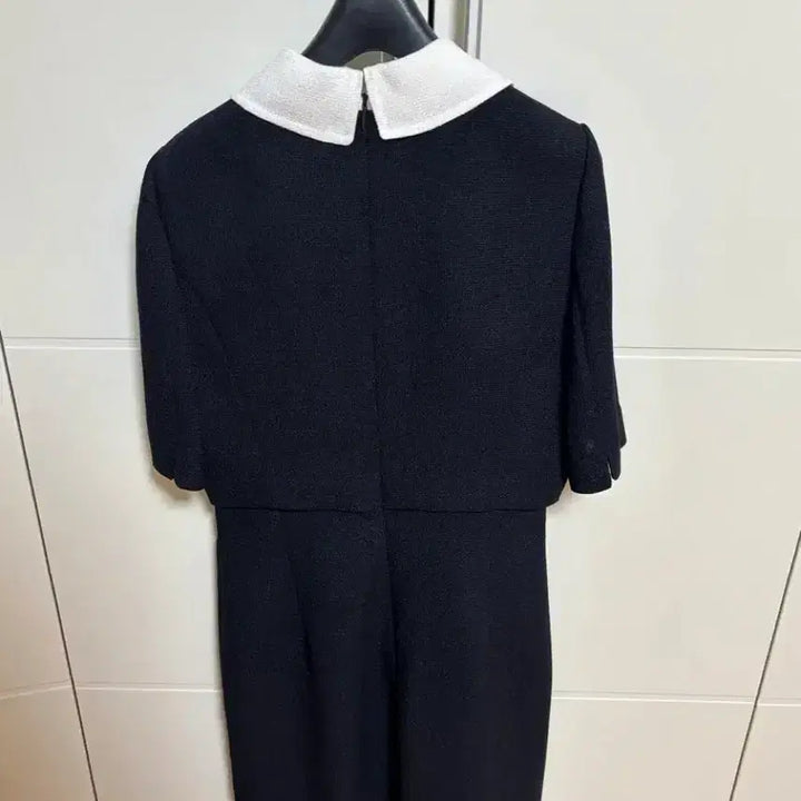 [BUNJANG] Half Sleeve Tweed Dress / 라인 반팔 트위드 원피스 하객룩