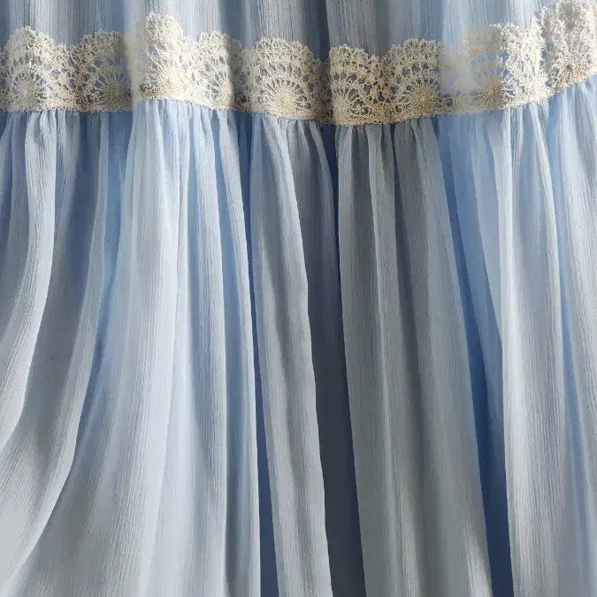 [BUNJANG] Zara Lace Long Dress Sky Blue / 2025자라ZARA레이스 롱 원피스 하늘색