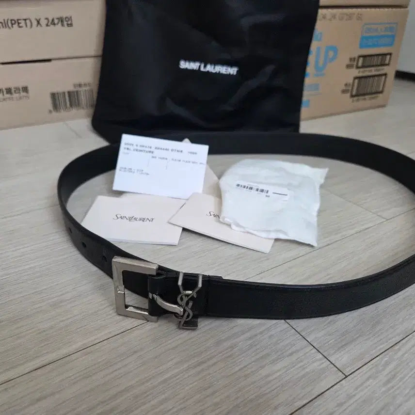 [SOLD OUT] 정품)남성 생로랑 벨트 5F 634440 DTI0E 1000