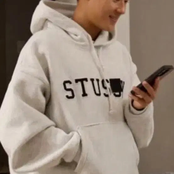 [BUNJANG] Stussy Ash Heart Hoodie / 스투시 STUSSY 후드티 애쉬헤더 새상품