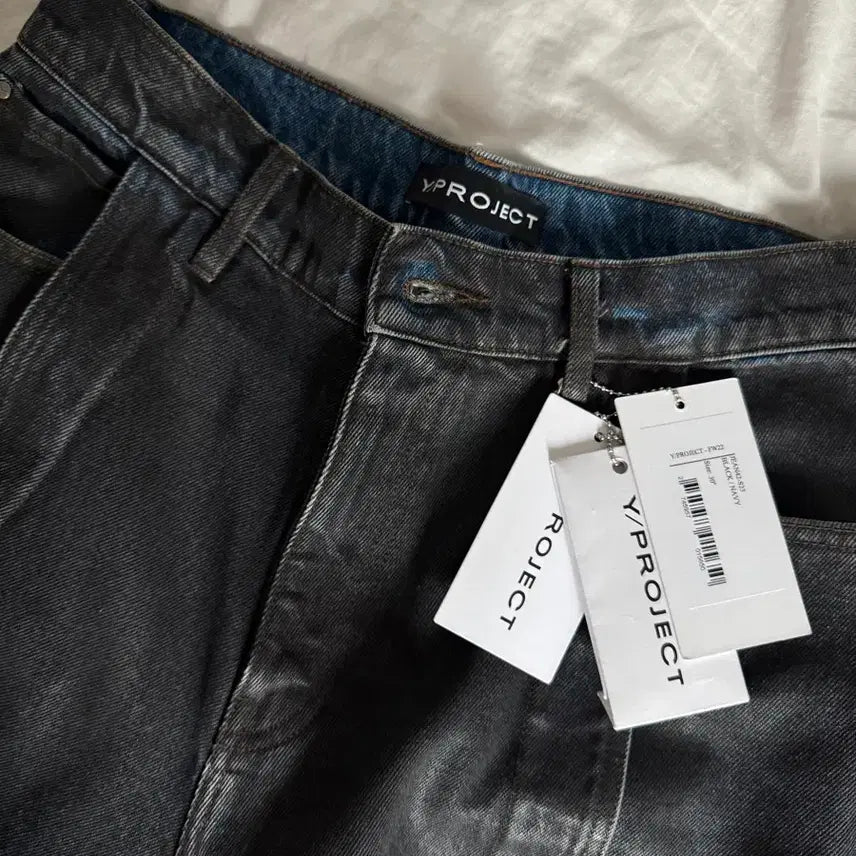 [BUNJANG] Y Project Banana Jeans Black Navy Size 30 / 30)와이프로젝트 바나나진 블랙 네이비