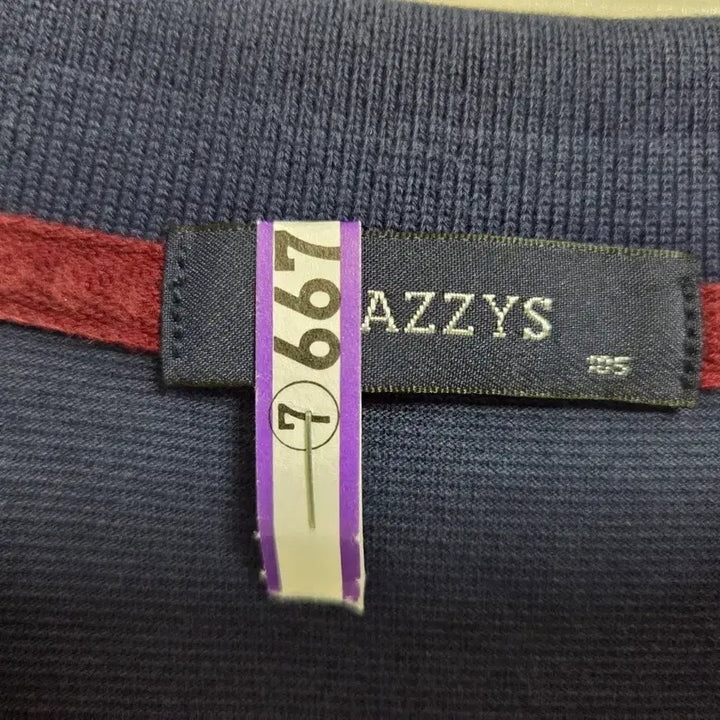 [BUNJANG] Hazzys Navy Collar T-Shirt Size 105 / 헤지스 네이비 카라티 105