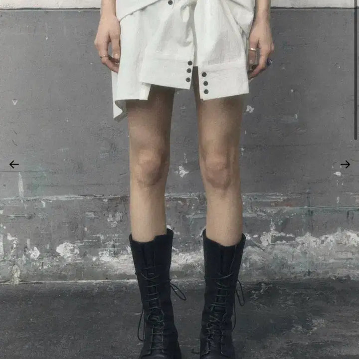 [BUNJANG] Bohemian Seoul Unbalanced Shirt Skirt Black / 보헤미안서울 UNBALANCED SHIRT SKIRT,BLACK