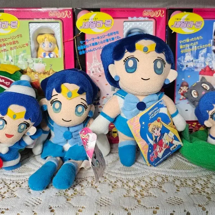 [BUNJANG] Sailor Moon Mercury Vintage Doll Set (1994) / 세일러문 고전 빈티지 인형 1994년 머큐리 세트 4개