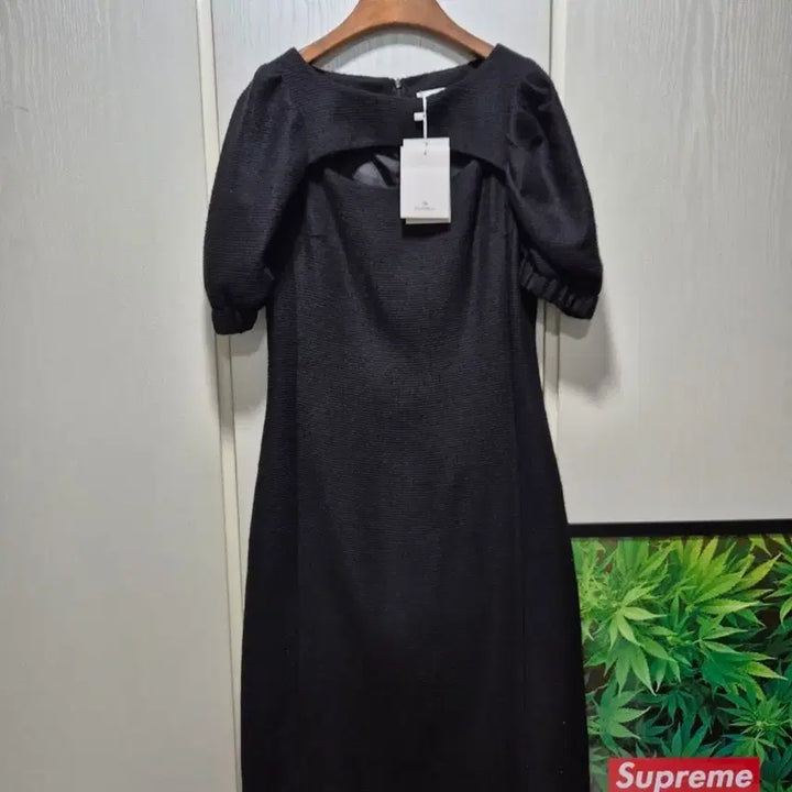 [BUNJANG] OUTSHELL Black Puff Sleeve Long Dress / (타임세일)(새상품)OUTSHELL 블랙 퍼프 반팔 원피스
