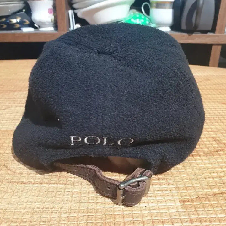 [BUNJANG] Polo Ralph Lauren Black Corduroy Fleece Lined Baseball Cap / 폴로 블랙 코듀로이 볼캡 모자 후리스 모자